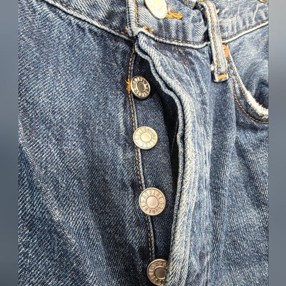 Agolde Ren In Control High Rise Wide Leg Denim Jeans A9191-1604 - Picture 7 of 15